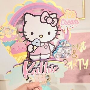Hello kitty party favor |hello kitty Cake topper